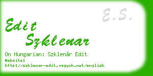 edit szklenar business card