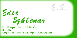 edit szklenar business card